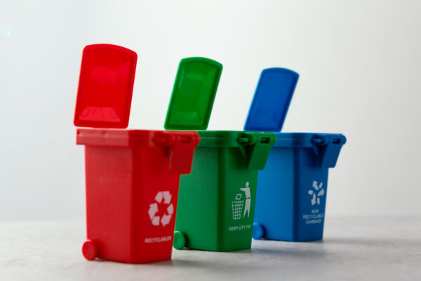 three-miniature-recycle-bins