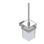 Tuvalet Fırçalık Quattro Cam 10011