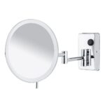 Elegance Ledli Makyaj Aynası Kare Rozet Üç Kollu-NV13005