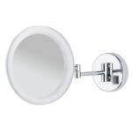 Elegance Kristal Ledli Makyaj Aynası Üç Kollu-NV1003