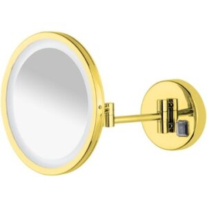 Ledli Mafsallı Makyaj Aynası Gold-NV13001G