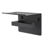 Elegance Etajerli Tuvalet Kağıtlığı Siyah NV-1006