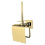 Puma Yedek Bekletmeli Kapaklı Tuvalet Kağıtlığı Gold NV-1007